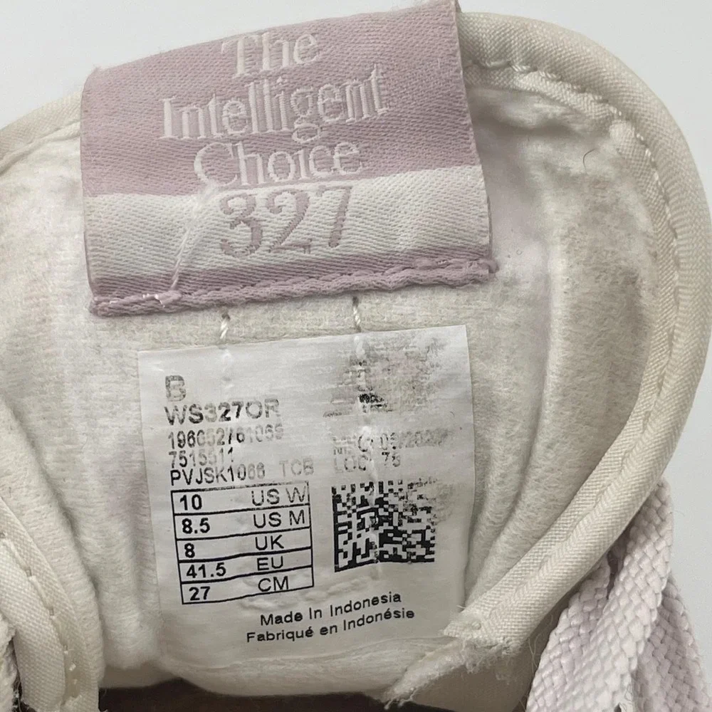 New Balance 327 Moonbeam Lilac Ash Suede Sneakers Womens 10 mens8.5